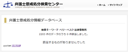 ベリーベストの懲戒処分1
