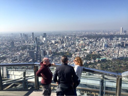 東京の街をみおろす