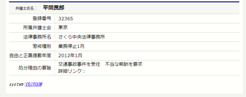 さくら中央事務所の懲戒処分3