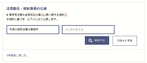 市民の森の懲戒処分1
