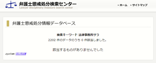 サラの懲戒処分1