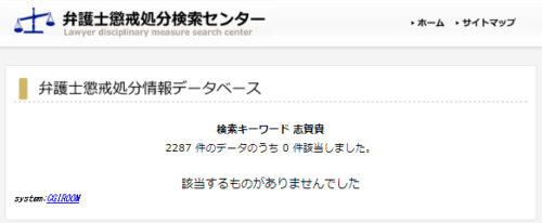 志賀貴の懲戒処分1