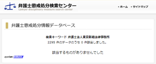 東京新橋法律事務所の懲戒処分
