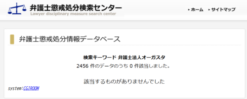 オーガスタの懲戒処分